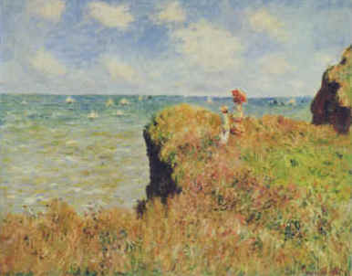 Claude Monet Walk on the Cliff at Pourville